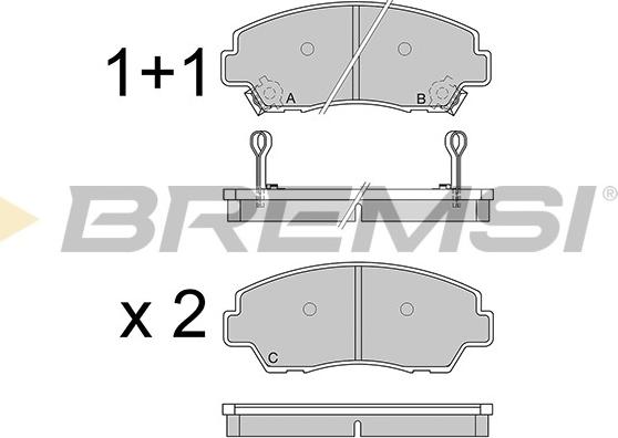 Bremsi BP2326 - Brake Pad Set, disc brake autospares.lv