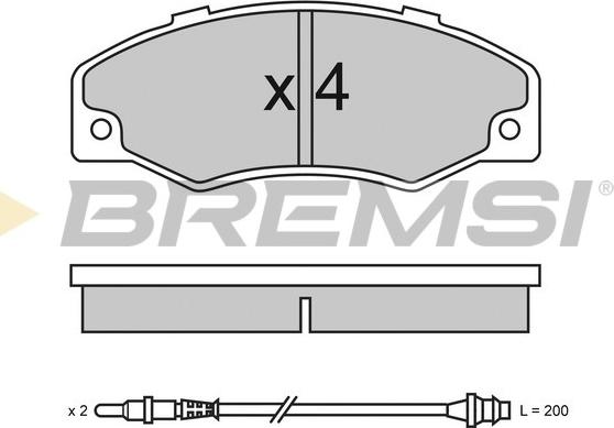 Bremsi BP2320 - Brake Pad Set, disc brake autospares.lv