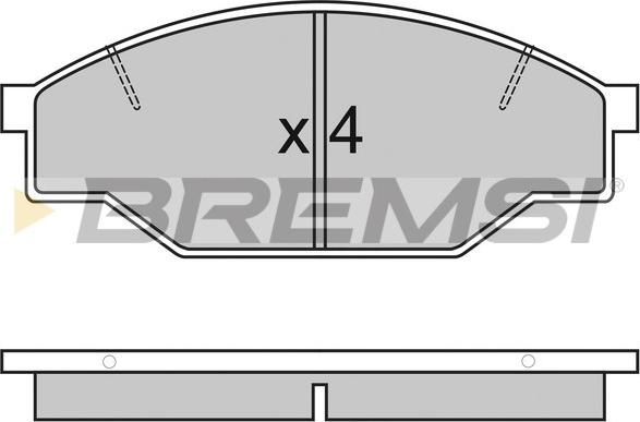 Bremsi BP2322 - Brake Pad Set, disc brake autospares.lv