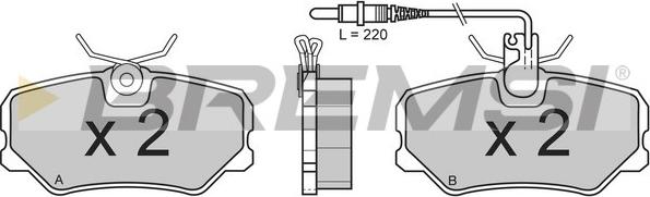 Bremsi BP2379 - Brake Pad Set, disc brake autospares.lv