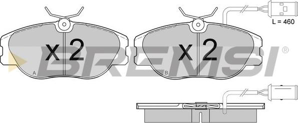 Bremsi BP2374 - Brake Pad Set, disc brake autospares.lv