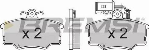 Bremsi BP2376 - Brake Pad Set, disc brake autospares.lv