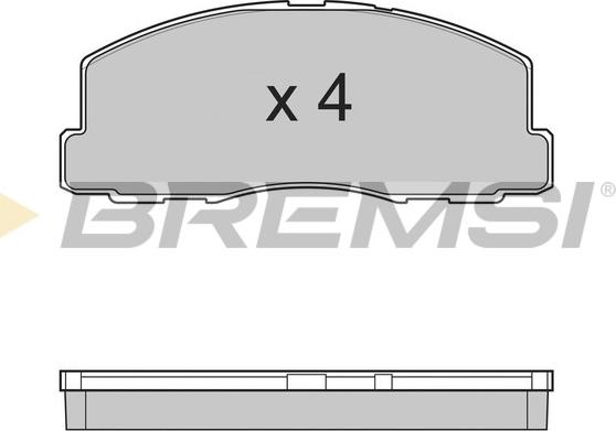 Bremsi BP2299 - Brake Pad Set, disc brake autospares.lv
