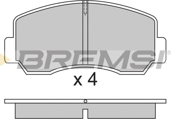 Bremsi BP2296 - Brake Pad Set, disc brake autospares.lv