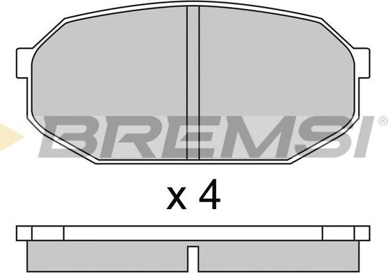 Bremsi BP2249 - Brake Pad Set, disc brake autospares.lv