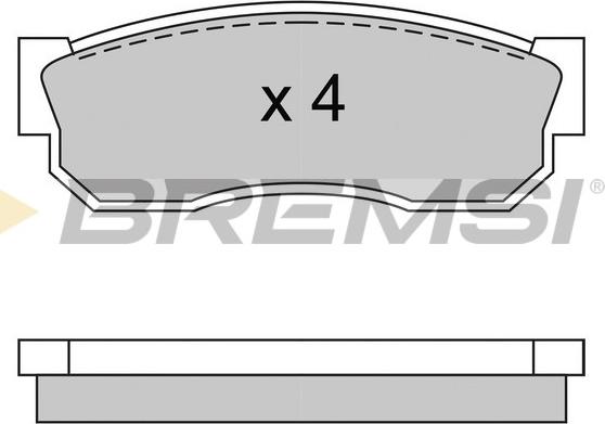 Bremsi BP2246 - Brake Pad Set, disc brake autospares.lv