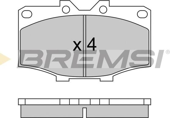 Bremsi BP2242 - Brake Pad Set, disc brake autospares.lv