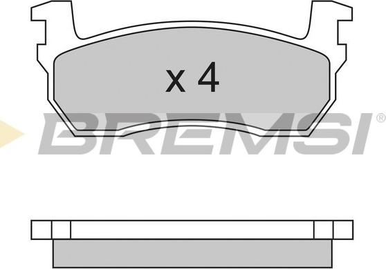 Bremsi BP2259 - Brake Pad Set, disc brake autospares.lv