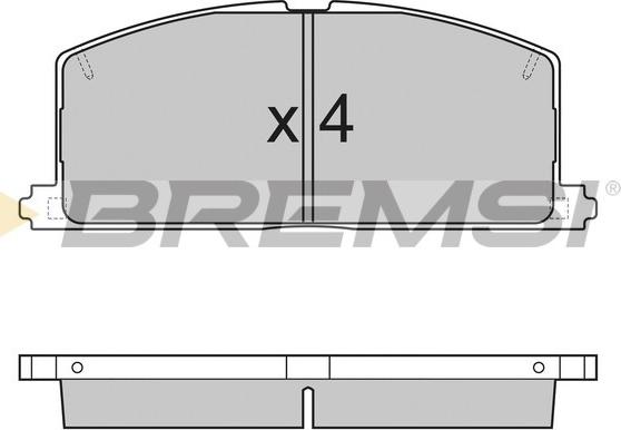 Bremsi BP2255 - Brake Pad Set, disc brake autospares.lv