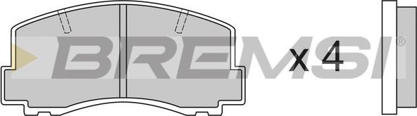 Bremsi BP2256 - Brake Pad Set, disc brake autospares.lv