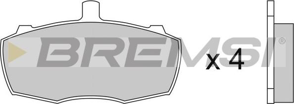 Bremsi BP2252 - Brake Pad Set, disc brake autospares.lv