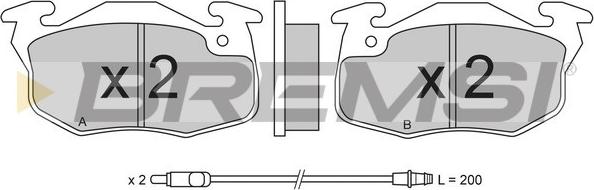 Bremsi BP2269 - Brake Pad Set, disc brake autospares.lv