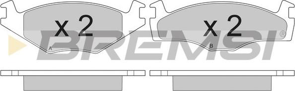 Bremsi BP2261 - Brake Pad Set, disc brake autospares.lv