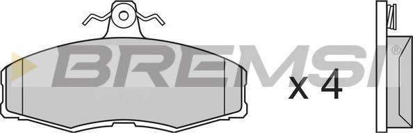 Bremsi BP2208 - Brake Pad Set, disc brake autospares.lv