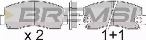 Bremsi BP2215 - Brake Pad Set, disc brake autospares.lv