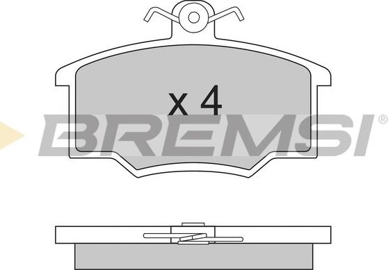 Bremsi BP2281 - Brake Pad Set, disc brake autospares.lv