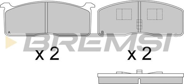 Bremsi BP2239 - Brake Pad Set, disc brake autospares.lv