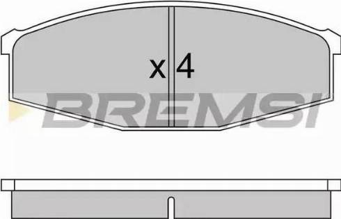 Bremsi BP2234 - Brake Pad Set, disc brake autospares.lv