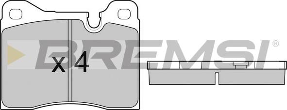 Bremsi BP2221 - Brake Pad Set, disc brake autospares.lv