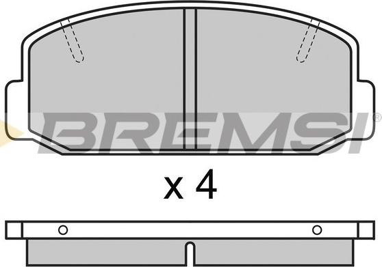 Remsa 075 40 - Brake Pad Set, disc brake autospares.lv