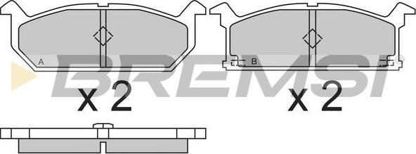 Bremsi BP2279 - Brake Pad Set, disc brake autospares.lv