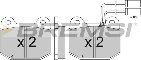Bremsi BP2274 - Brake Pad Set, disc brake autospares.lv
