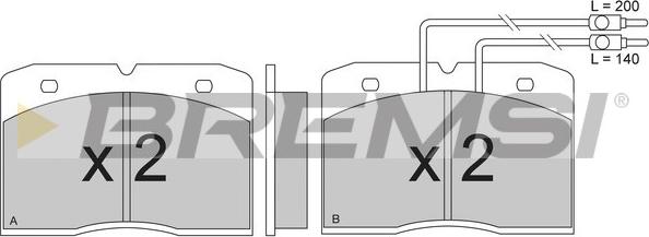 Bremsi BP2275 - Brake Pad Set, disc brake autospares.lv