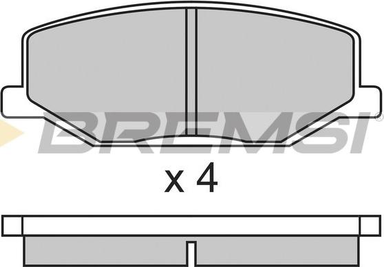 Bremsi BP2278 - Brake Pad Set, disc brake autospares.lv