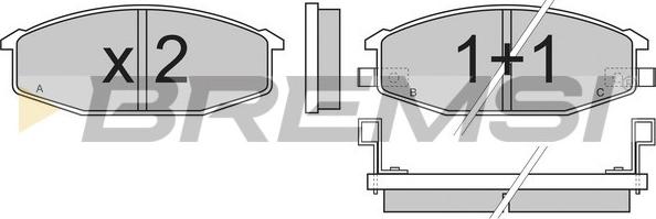 Bremsi BP2273 - Brake Pad Set, disc brake autospares.lv