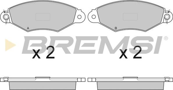 Bremsi BP2749 - Brake Pad Set, disc brake autospares.lv