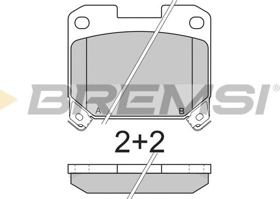 Bremsi BP2741 - Brake Pad Set, disc brake autospares.lv