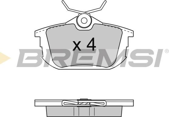 Bremsi BP2742 - Brake Pad Set, disc brake autospares.lv