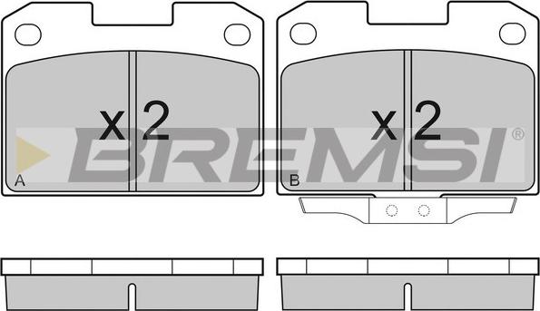 Bremsi BP2755 - Brake Pad Set, disc brake autospares.lv