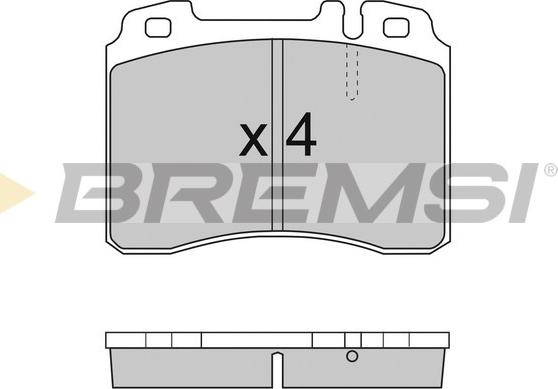 Bremsi BP2709 - Brake Pad Set, disc brake autospares.lv