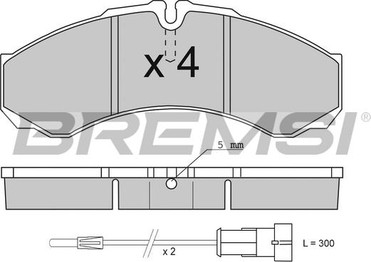 Bremsi BP2706 - Brake Pad Set, disc brake autospares.lv