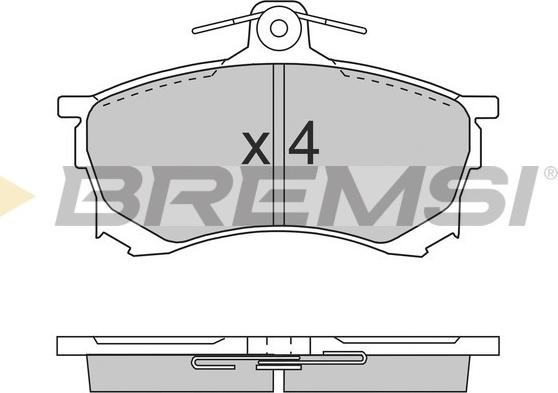 Bremsi BP2700 - Brake Pad Set, disc brake autospares.lv