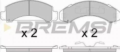 Bremsi BP2782 - Brake Pad Set, disc brake autospares.lv