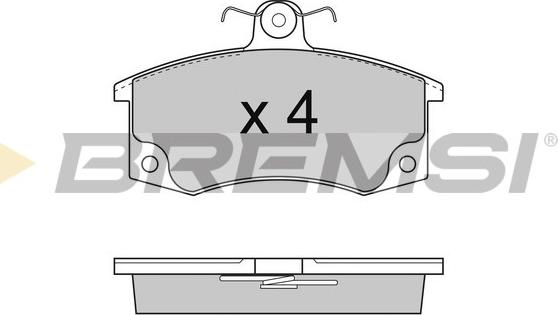 Bremsi BP2735 - Brake Pad Set, disc brake autospares.lv