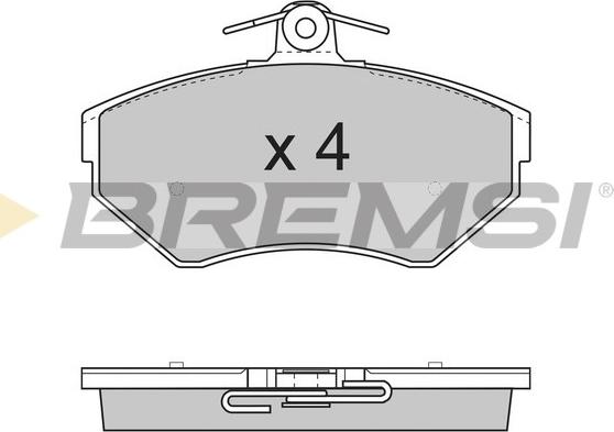 Bremsi BP2730 - Brake Pad Set, disc brake autospares.lv