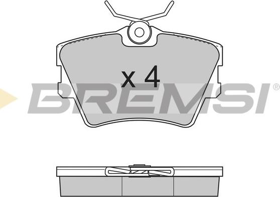 Bremsi BP2724 - Brake Pad Set, disc brake autospares.lv