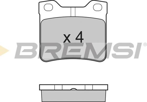 Bremsi BP2728 - Brake Pad Set, disc brake autospares.lv