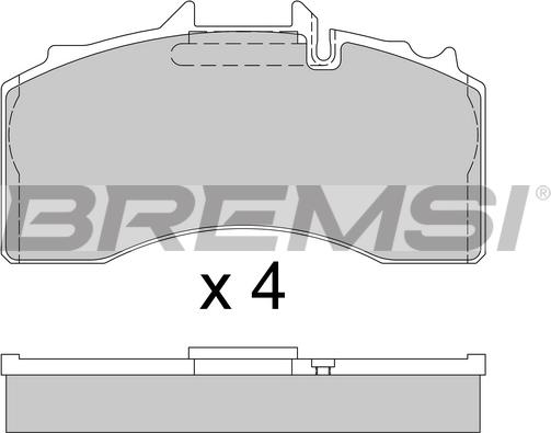 Bremsi BP7340 - Brake Pad Set, disc brake autospares.lv