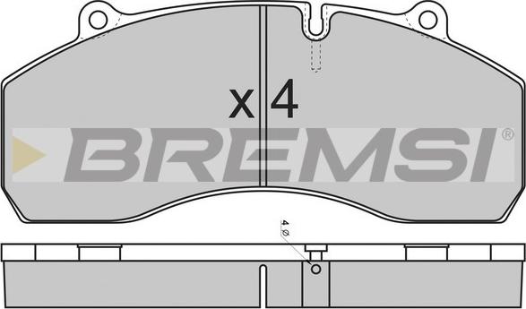 Bremsi BP7309 - Brake Pad Set, disc brake autospares.lv