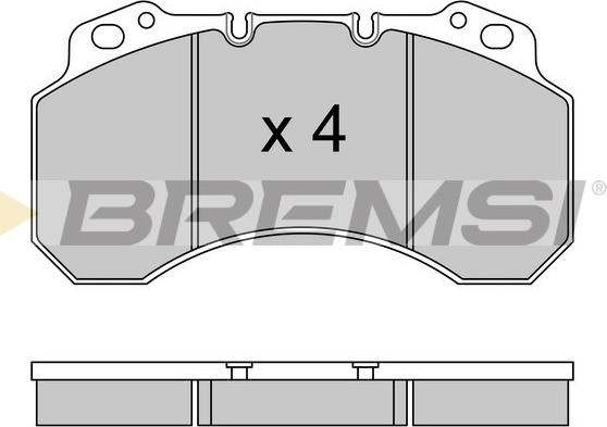 Bremsi BP7331 - Brake Pad Set, disc brake autospares.lv