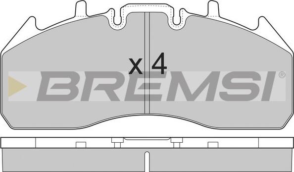 Bremsi BP7326 - Brake Pad Set, disc brake autospares.lv