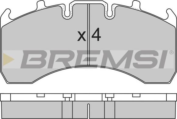 Bremsi BP7323 - Brake Pad Set, disc brake autospares.lv