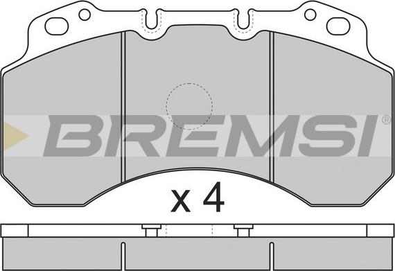 Bremsi BP7299 - Brake Pad Set, disc brake autospares.lv