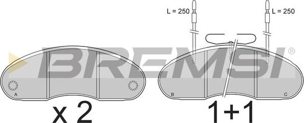 Bremsi BP7242 - Brake Pad Set, disc brake autospares.lv