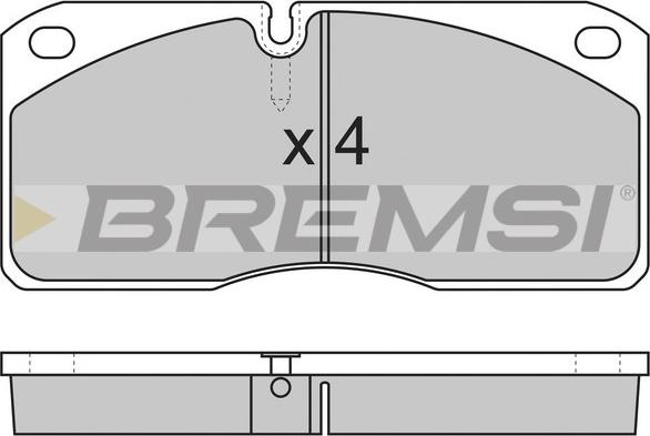 Bremsi BP7258 - Brake Pad Set, disc brake autospares.lv