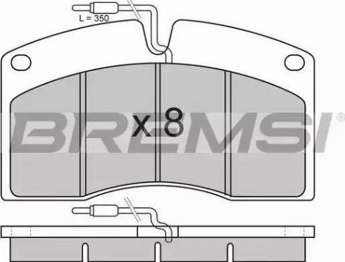 Bremsi BP7262 - Brake Pad Set, disc brake autospares.lv